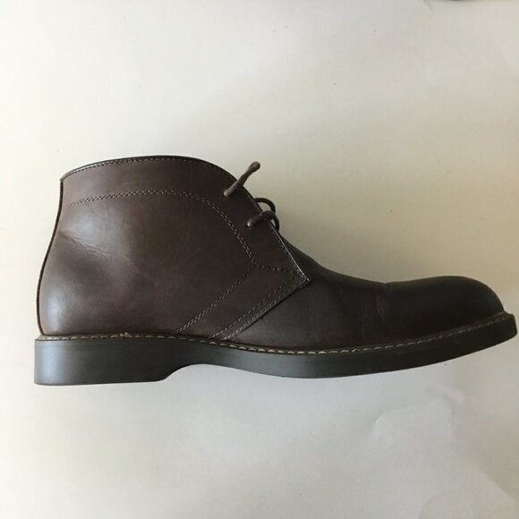 Izod Men's Chukka Lace-Up Brown Leather Boot Size 9.5 D - Picture 6 of 11